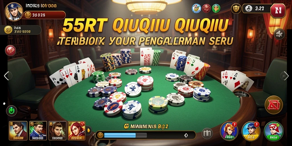 Tampilan gameplay menarik dari 55RT saat bermain QiuQiu.