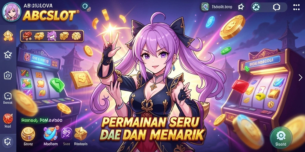 Screenshot menunjukkan karakter Anime yang stylish dan aksi seru di dalam permainan.