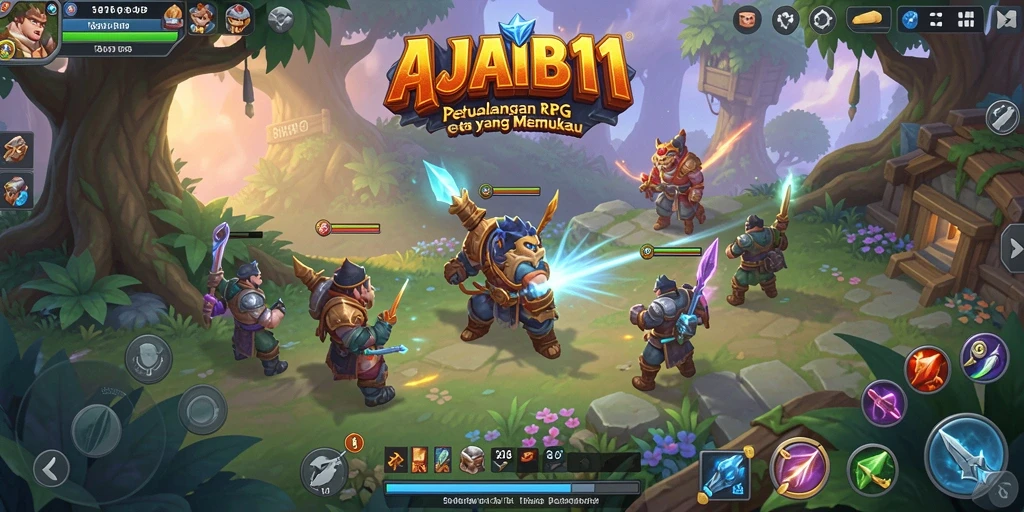 Tampilan gameplay AJAIB11 yang seru dan penuh aksi.