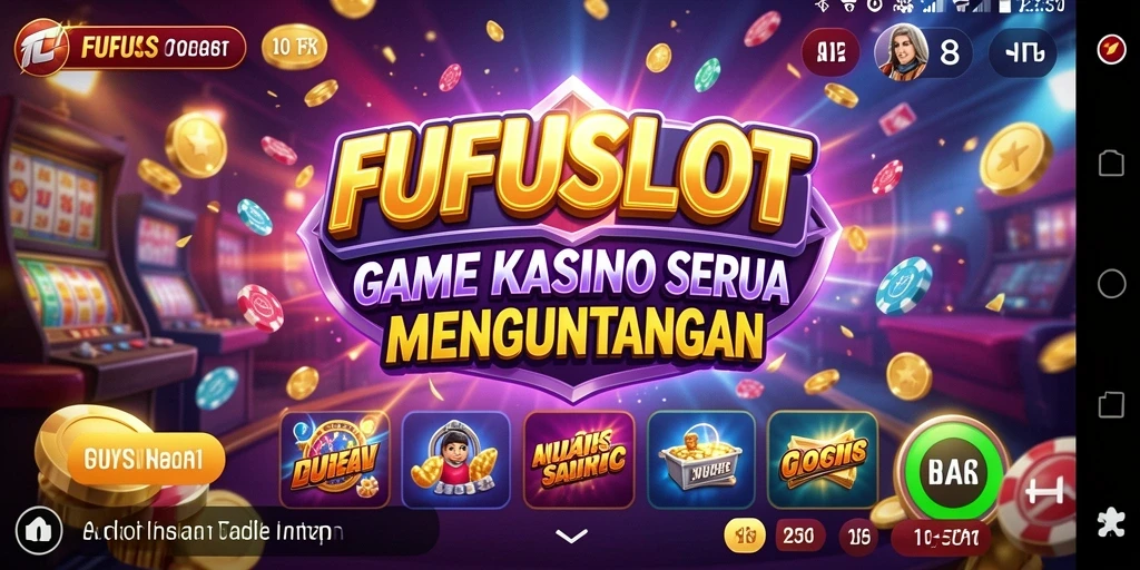 Tampilan gameplay menarik dari FUFUSLOT yang penuh warna.