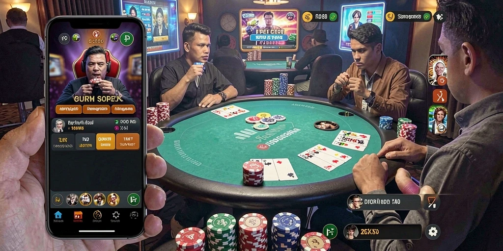 Tampilan gameplay seru di HARAPJP dengan pemain aktif.