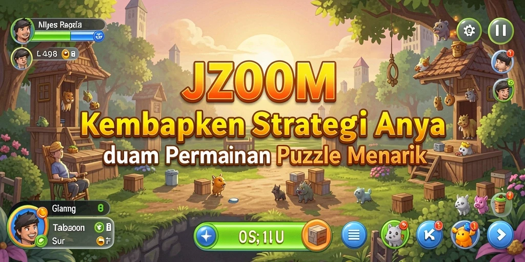 Tangkapan layar gameplay J200M menampilkan tantangan puzzle yang menarik.