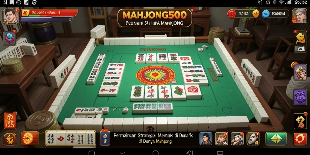 Tampilan menarik dari gameplay MAHJONG500 yang seru.