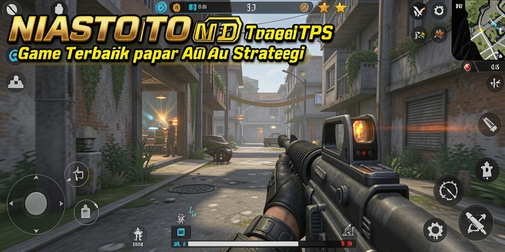 Screenshot gameplay NIASTOTO yang menegangkan di arena pertempuran.