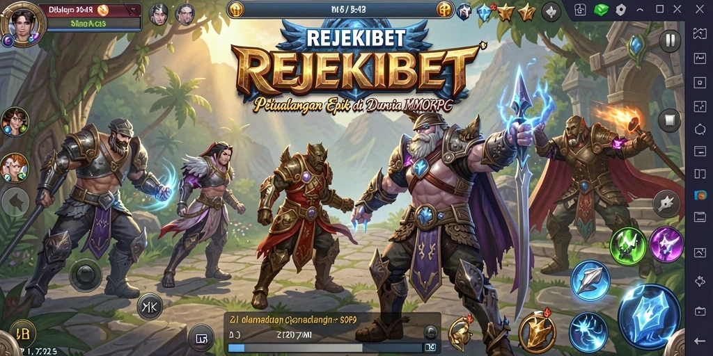 Screenshot menunjukkan pertarungan seru dalam REJEKIBET dengan grafis memukau.