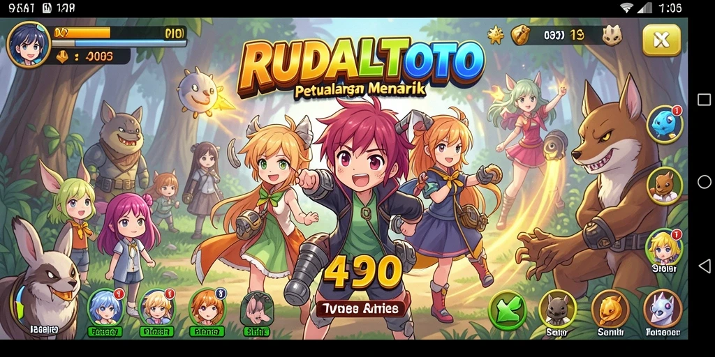 Screenshot menampilkan karakter anime dalam pertempuran seru.