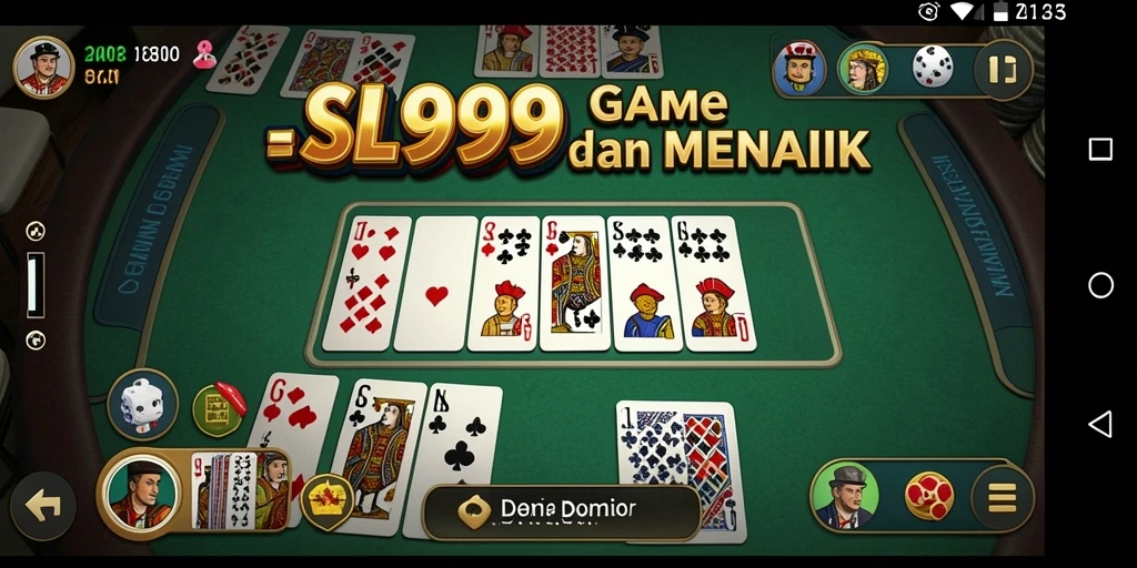 Tampilan gameplay Domino yang menarik dan interaktif di SL999.