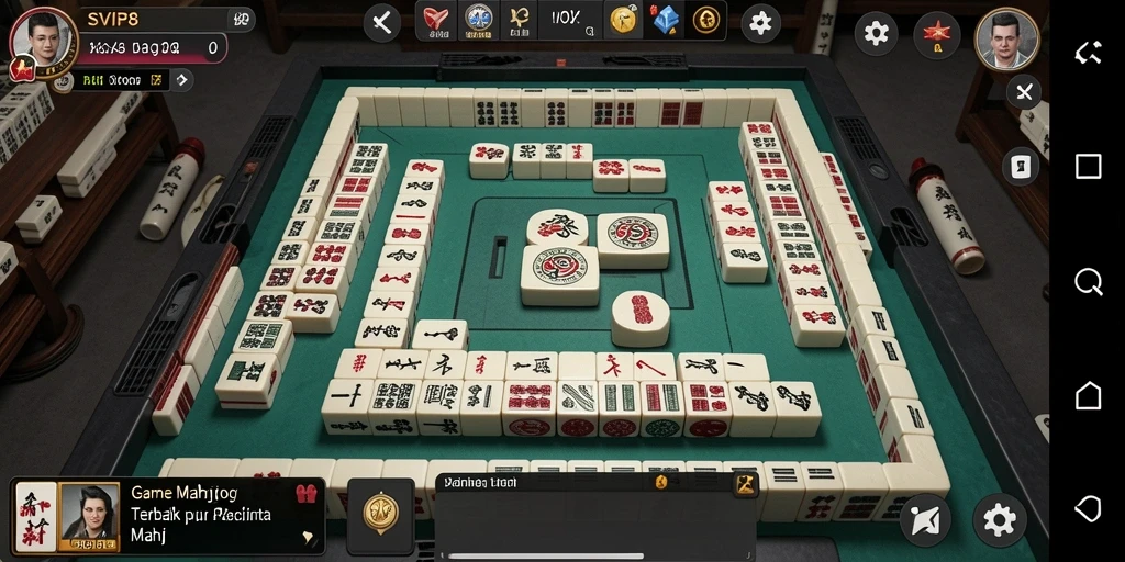 Tampilan gameplay menarik dari SVIP8, menampilkan suasana seru permainan Mahjong.
